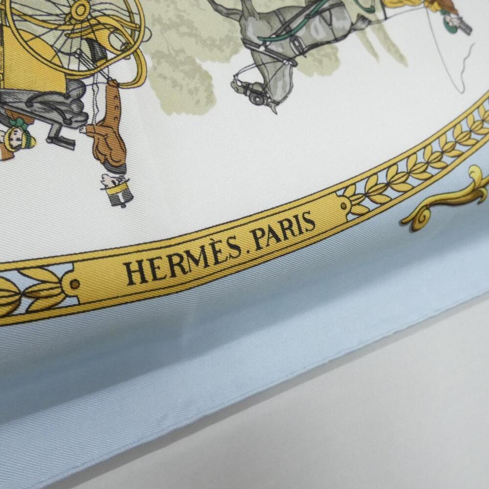 HERMES Blue Scarf - Picture 2 of 4